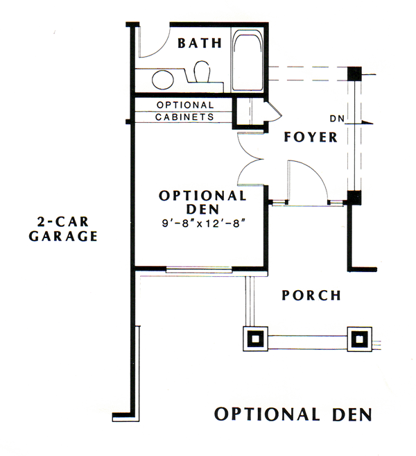 One-Story Traditional Alternate Level One of Plan 24256