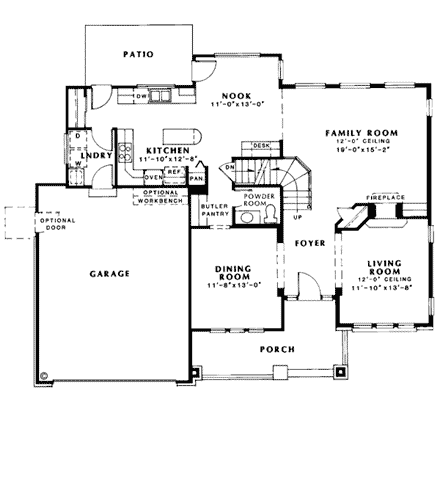 House Plan 24263 First Level Plan