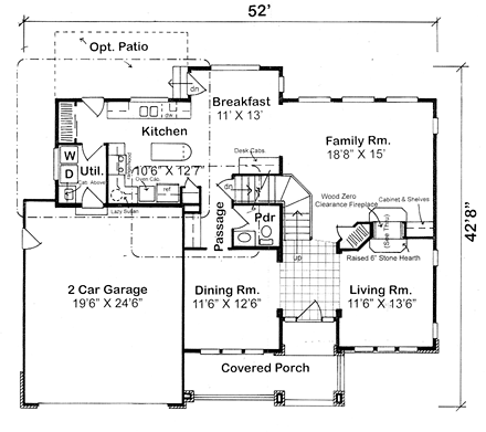 House Plan 24264 First Level Plan