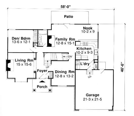 House Plan 24300 First Level Plan