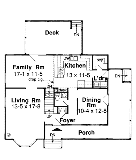 House Plan 24301 First Level Plan