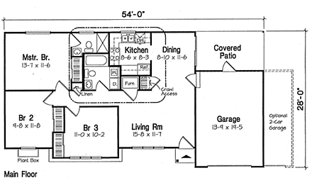 House Plan 24302 First Level Plan