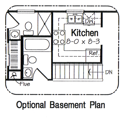 One-Story Ranch Traditional Alternate Level One of Plan 24303