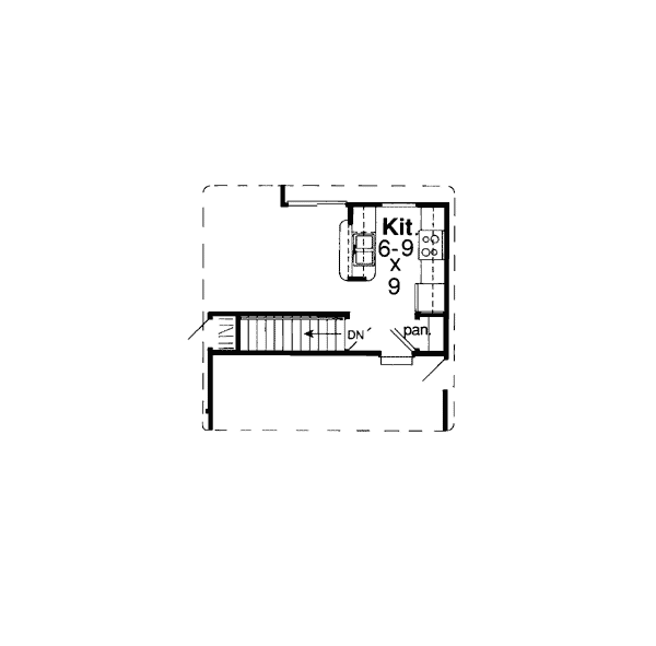 Contemporary One-Story Ranch Traditional Alternate Level One of Plan 24304