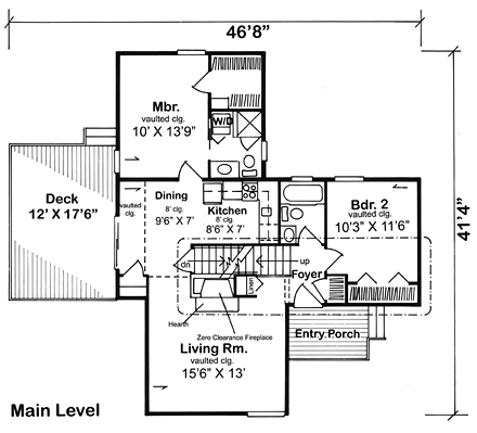 House Plan 24307 First Level Plan