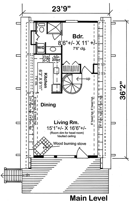 House Plan 24308 First Level Plan