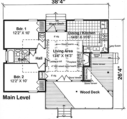 House Plan 24309 First Level Plan