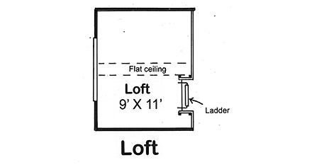 House Plan 24309 Second Level Plan