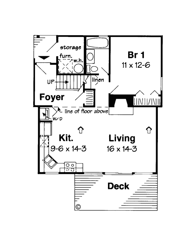 Contemporary Retro Level One of Plan 24313