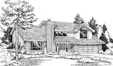 Traditional Elevation of Plan 24315