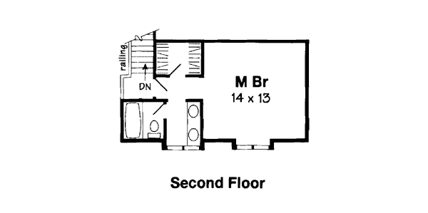 Country Farmhouse Southern Traditional Level Two of Plan 24318