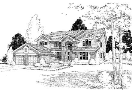 Traditional Elevation of Plan 24322