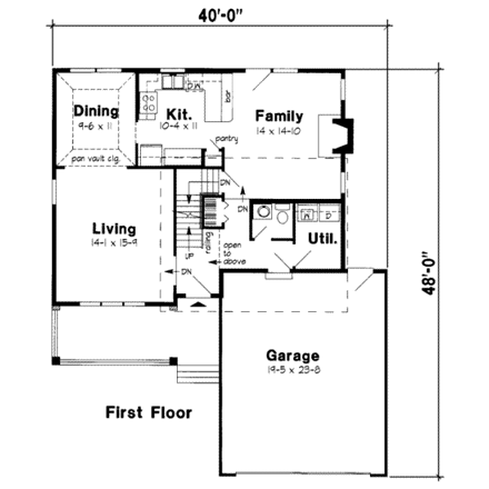 House Plan 24324 First Level Plan