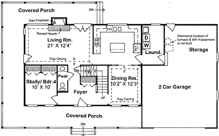 House Plan 24400 First Level Plan