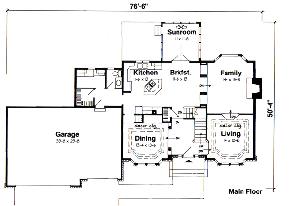 Contemporary European Traditional Level One of Plan 24555