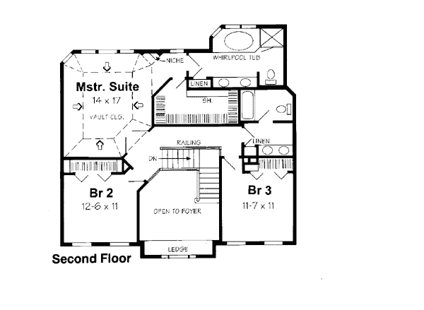 Colonial European Southern Traditional Level Two of Plan 24558