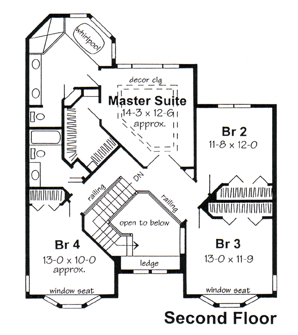 Bungalow Country Farmhouse Traditional Level Two of Plan 24563