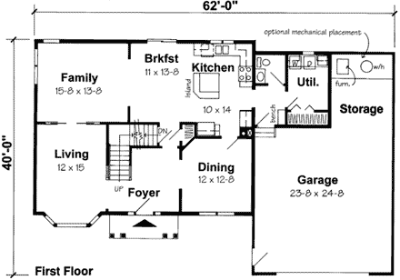 House Plan 24585 First Level Plan