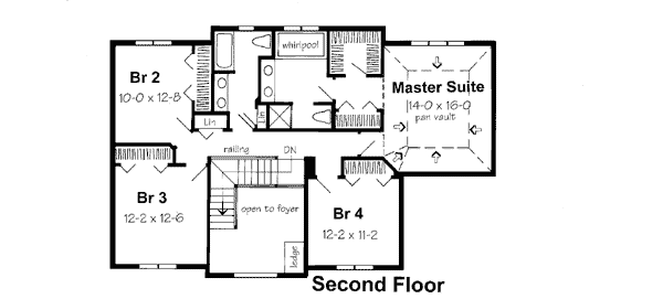 Colonial European Traditional Level Two of Plan 24597