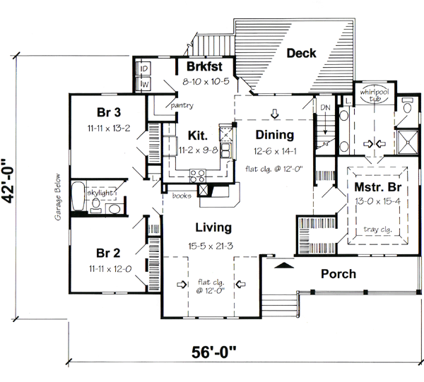 Country Southern Traditional Level One of Plan 24651