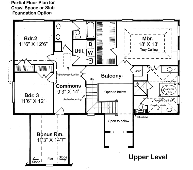 European French Country Traditional Level Two of Plan 24653