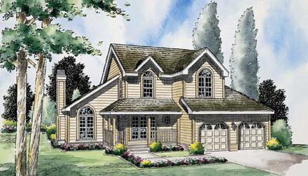 Country Traditional Elevation of Plan 24654