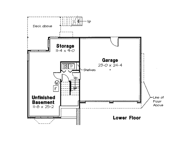 European Traditional Lower Level of Plan 24660