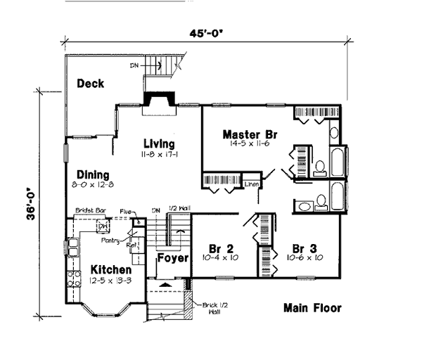 European Traditional Level One of Plan 24660