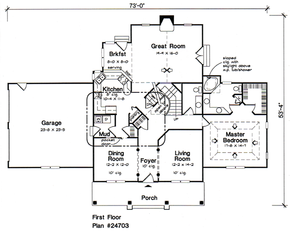 Cape Cod Country Level One of Plan 24703