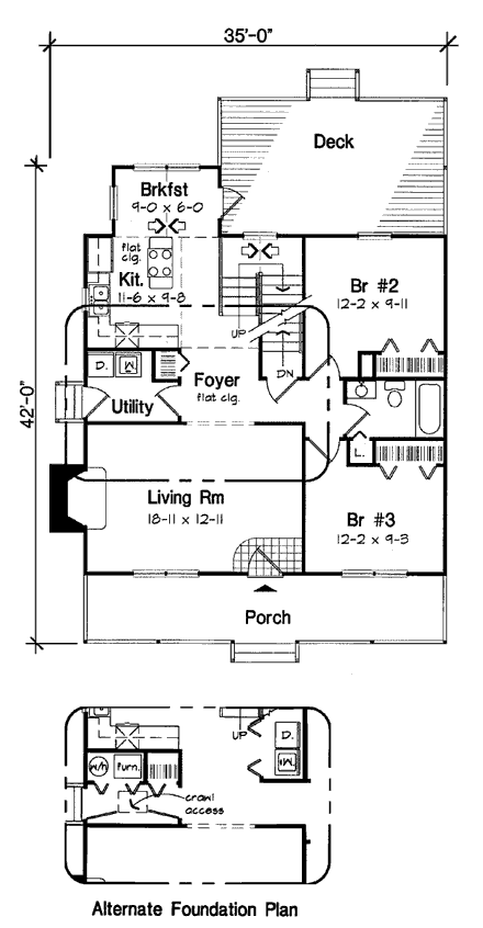 House Plan 24706 First Level Plan