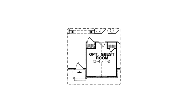 One-Story Ranch Alternate Level One of Plan 24709
