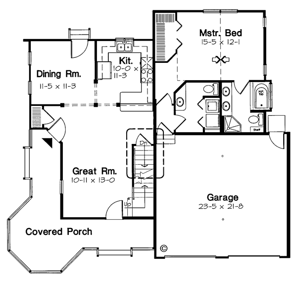 Bungalow Country Victorian Level One of Plan 24722