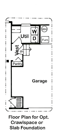 Cottage Country Traditional Alternate Level One of Plan 24723