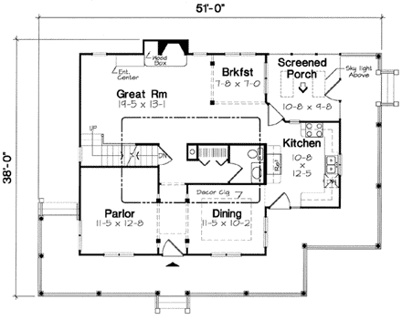 House Plan 24724 First Level Plan