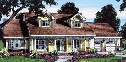 Cape Cod Country Traditional Elevation of Plan 24726