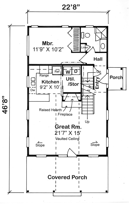 House Plan 24740 First Level Plan