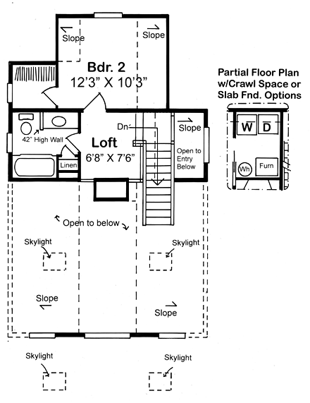 House Plan 24740 Second Level Plan