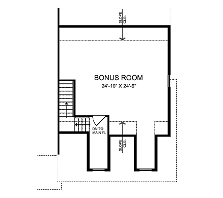 House Plan 24750 Second Level Plan
