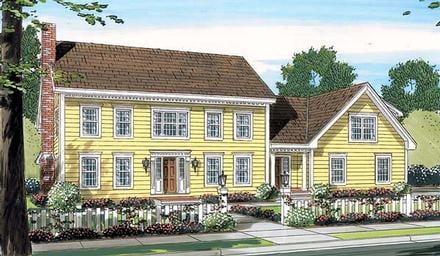 Colonial Elevation of Plan 24752