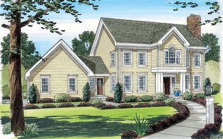 Colonial Elevation of Plan 24753