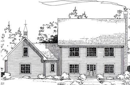 Colonial Elevation of Plan 24967