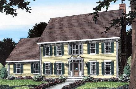 Colonial Elevation of Plan 24990