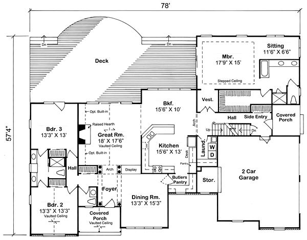 Contemporary European Traditional Level One of Plan 24991