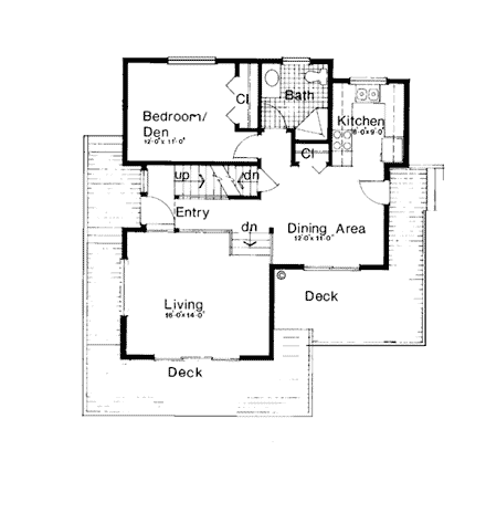 House Plan 26111 First Level Plan