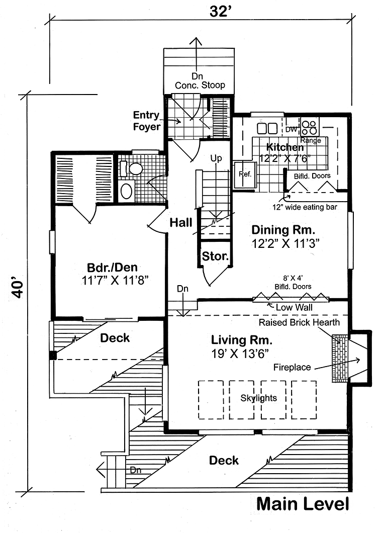 Contemporary Modern Level One of Plan 26112
