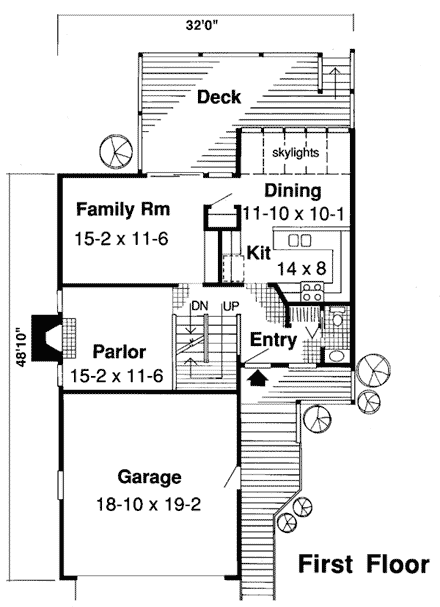 House Plan 26743 First Level Plan