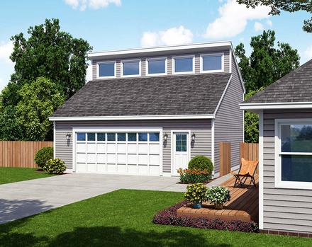 Garage Plan 30010 - 2 Car Garage Elevation