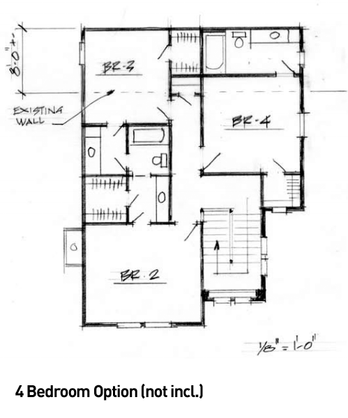 Bungalow Coastal Cottage Country Farmhouse Traditional Alternate Level Two of Plan 30501