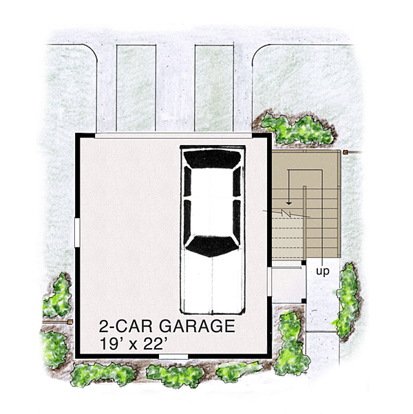 Bungalow Cottage Craftsman Level One of Plan 30503