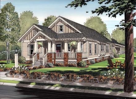 Bungalow Cottage Craftsman Elevation of Plan 30504